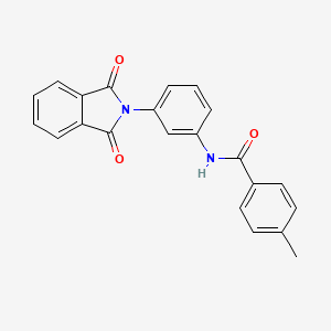 N-[3-(1,3-dioxo-1,3-dihydro-2H-isoindol-2-yl)phenyl]-4-methylbenzamide