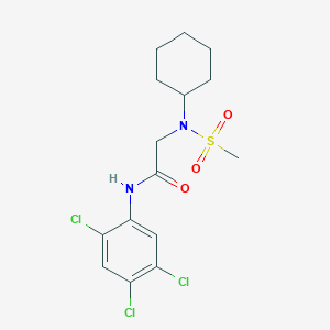 2-[cyclohexyl(methylsulfonyl)amino]-N-(2,4,5-trichlorophenyl)acetamide