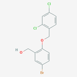 {5-bromo-2-[(2,4-dichlorobenzyl)oxy]phenyl}methanol