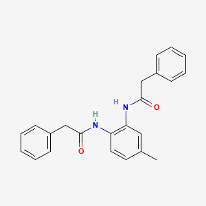 N-[4-methyl-2-[(2-phenylacetyl)amino]phenyl]-2-phenylacetamide