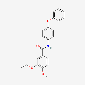 3-ethoxy-4-methoxy-N-(4-phenoxyphenyl)benzamide