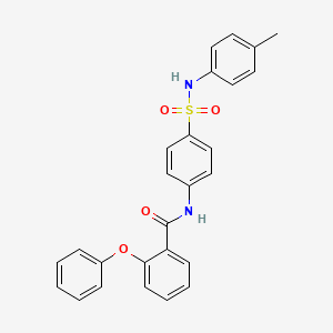 N-{4-[(4-methylphenyl)sulfamoyl]phenyl}-2-phenoxybenzamide