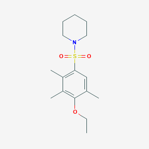 molecular formula C16H25NO3S B351885 [(4-Ethoxy-2,3,5-trimethylphenyl)sulfonyl]piperidine CAS No. 873681-07-3