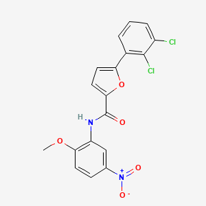 molecular formula C18H12Cl2N2O5 B3518930 5-(2,3-dichlorophenyl)-N-(2-methoxy-5-nitrophenyl)furan-2-carboxamide 