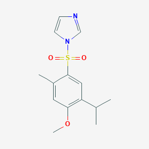 molecular formula C14H18N2O3S B351894 1-(4-Methoxy-2-methyl-5-propan-2-ylphenyl)sulfonylimidazole CAS No. 853902-71-3