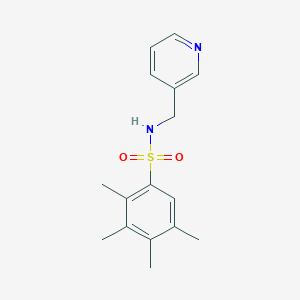 molecular formula C16H20N2O2S B351897 (3-Pyridylmethyl)[(2,3,4,5-tetramethylphenyl)sulfonyl]amine CAS No. 873680-38-7