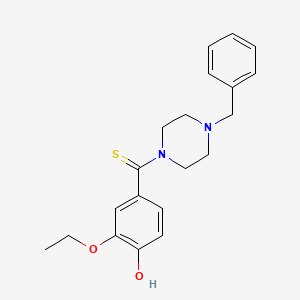 4-[(4-benzyl-1-piperazinyl)carbonothioyl]-2-ethoxyphenol