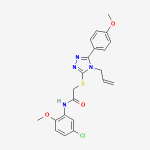 N-(5-chloro-2-methoxyphenyl)-2-{[5-(4-methoxyphenyl)-4-(prop-2-en-1-yl)-4H-1,2,4-triazol-3-yl]sulfanyl}acetamide