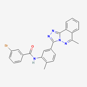 3-BROMO-N-(2-METHYL-5-{6-METHYL-[1,2,4]TRIAZOLO[3,4-A]PHTHALAZIN-3-YL}PHENYL)BENZAMIDE