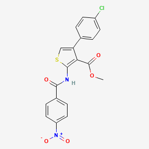 methyl 4-(4-chlorophenyl)-2-[(4-nitrobenzoyl)amino]-3-thiophenecarboxylate