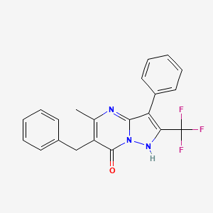 6-benzyl-5-methyl-3-phenyl-2-(trifluoromethyl)pyrazolo[1,5-a]pyrimidin-7(4H)-one