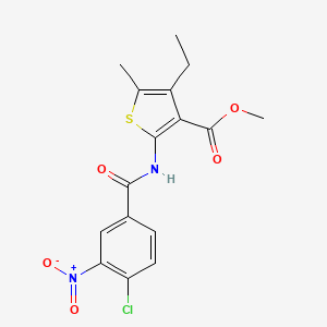 methyl 2-[(4-chloro-3-nitrobenzoyl)amino]-4-ethyl-5-methyl-3-thiophenecarboxylate