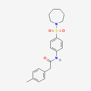 N-[4-(azepan-1-ylsulfonyl)phenyl]-2-(4-methylphenyl)acetamide