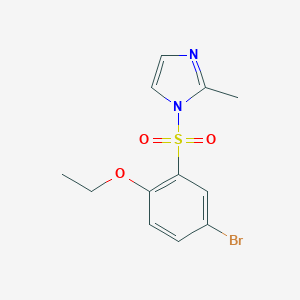 molecular formula C12H13BrN2O3S B351914 4-Bromo-1-ethoxy-2-[(2-methylimidazolyl)sulfonyl]benzene CAS No. 898639-49-1
