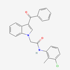 2-(3-benzoyl-1H-indol-1-yl)-N-(3-chloro-2-methylphenyl)acetamide