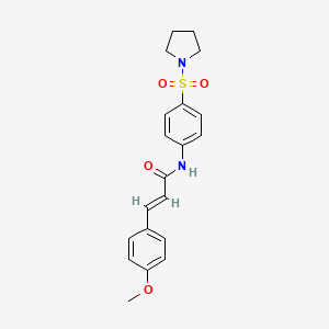 3-(4-methoxyphenyl)-N-[4-(1-pyrrolidinylsulfonyl)phenyl]acrylamide