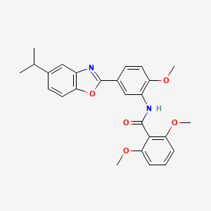 N-[5-(5-isopropyl-1,3-benzoxazol-2-yl)-2-methoxyphenyl]-2,6-dimethoxybenzamide