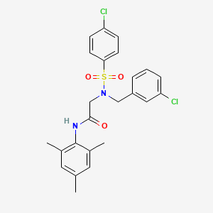 N~2~-(3-chlorobenzyl)-N~2~-[(4-chlorophenyl)sulfonyl]-N~1~-mesitylglycinamide