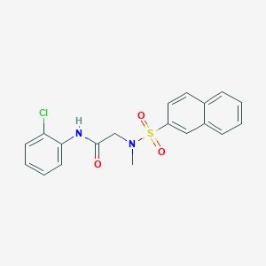 N~1~-(2-chlorophenyl)-N~2~-methyl-N~2~-(2-naphthylsulfonyl)glycinamide