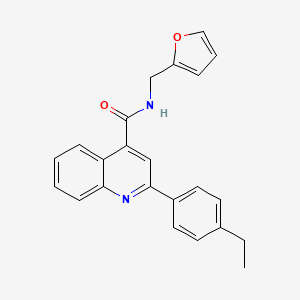 2-(4-ethylphenyl)-N-(2-furylmethyl)-4-quinolinecarboxamide