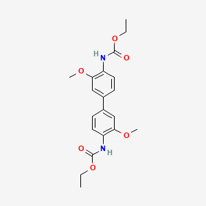 molecular formula C20H24N2O6 B3519268 diethyl (3,3'-dimethoxy-4,4'-biphenyldiyl)biscarbamate 