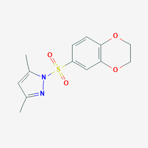 1-(2,3-dihydro-1,4-benzodioxin-6-ylsulfonyl)-3,5-dimethyl-1H-pyrazole
