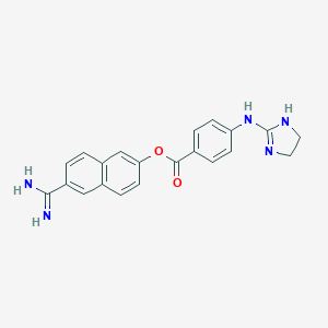 molecular formula C21H19N5O2 B035193 Sepimostat CAS No. 103926-64-3