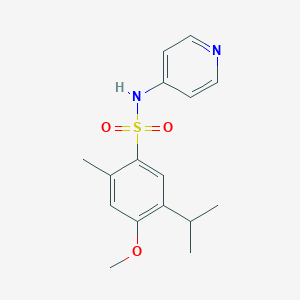 {[4-Methoxy-2-methyl-5-(methylethyl)phenyl]sulfonyl}-4-pyridylamine