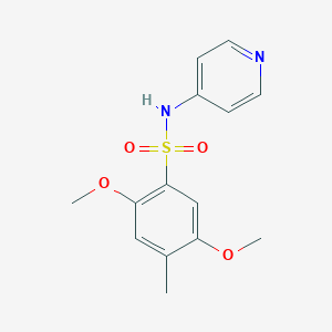 molecular formula C14H16N2O4S B351931 [(2,5-Dimethoxy-4-methylphenyl)sulfonyl]-4-pyridylamine CAS No. 886121-89-7