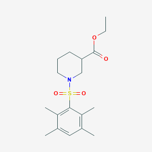 Ethyl 1-(2,3,5,6-tetramethylbenzenesulfonyl)piperidine-3-carboxylate