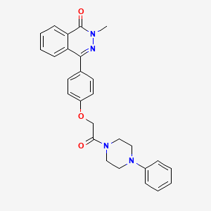 2-methyl-4-{4-[2-oxo-2-(4-phenyl-1-piperazinyl)ethoxy]phenyl}-1(2H)-phthalazinone