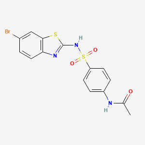 N-{4-[(6-BROMO-13-BENZOTHIAZOL-2-YL)SULFAMOYL]PHENYL}ACETAMIDE