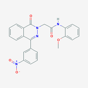 N-(2-METHOXYPHENYL)-2-[4-(3-NITROPHENYL)-1-OXO-1,2-DIHYDROPHTHALAZIN-2-YL]ACETAMIDE