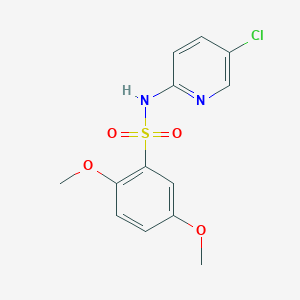molecular formula C13H13ClN2O4S B351942 N-(5-chloropyridin-2-yl)-2,5-dimethoxybenzenesulfonamide CAS No. 879051-65-7