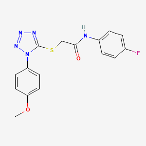 N-(4-fluorophenyl)-2-{[1-(4-methoxyphenyl)-1H-tetrazol-5-yl]sulfanyl}acetamide