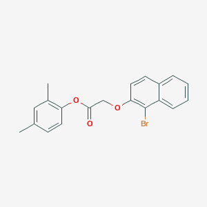 molecular formula C20H17BrO3 B3519450 2,4-dimethylphenyl [(1-bromo-2-naphthyl)oxy]acetate 