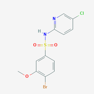 4-bromo-N-(5-chloropyridin-2-yl)-3-methoxybenzenesulfonamide