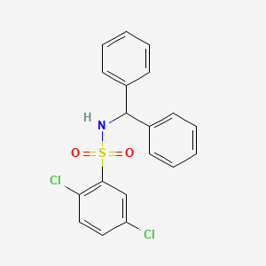 2,5-dichloro-N-(diphenylmethyl)benzenesulfonamide