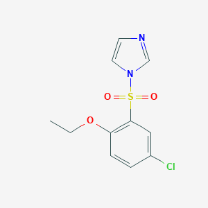 molecular formula C11H11ClN2O3S B351953 1-(5-Chloro-2-ethoxyphenyl)sulfonylimidazole CAS No. 879063-60-2