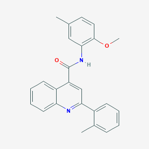 N-(2-methoxy-5-methylphenyl)-2-(2-methylphenyl)quinoline-4-carboxamide