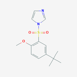 molecular formula C14H18N2O3S B351958 1-(5-Tert-butyl-2-methoxyphenyl)sulfonylimidazole CAS No. 879063-54-4