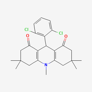 molecular formula C24H27Cl2NO2 B3519611 9-(2,6-dichlorophenyl)-3,3,6,6,10-pentamethyl-4,5,7,9-tetrahydro-2H-acridine-1,8-dione 