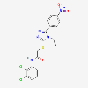 N-(2,3-dichlorophenyl)-2-{[4-ethyl-5-(4-nitrophenyl)-4H-1,2,4-triazol-3-yl]sulfanyl}acetamide