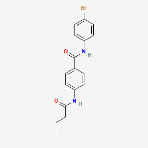 N-(4-bromophenyl)-4-(butanoylamino)benzamide