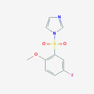 molecular formula C10H9FN2O3S B351964 1-(5-Fluoro-2-methoxyphenyl)sulfonylimidazole CAS No. 898644-36-5