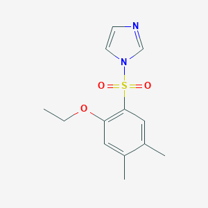 molecular formula C13H16N2O3S B351966 1-(2-Ethoxy-4,5-dimethylphenyl)sulfonylimidazole CAS No. 898644-46-7