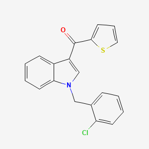 molecular formula C20H14ClNOS B3519673 [1-(2-chlorobenzyl)-1H-indol-3-yl](2-thienyl)methanone 