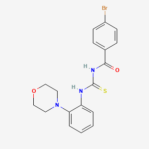 4-bromo-N-({[2-(4-morpholinyl)phenyl]amino}carbonothioyl)benzamide