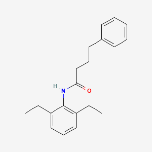 molecular formula C20H25NO B3519750 N-(2,6-diethylphenyl)-4-phenylbutanamide 