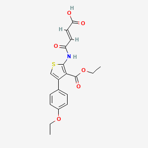 4-{[3-(ethoxycarbonyl)-4-(4-ethoxyphenyl)-2-thienyl]amino}-4-oxo-2-butenoic acid